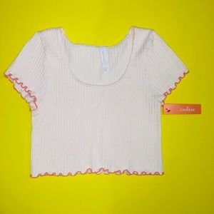 NWT Seamless Peach Crop T-Shirt